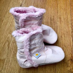 MiniStar | Leather Pink Booties